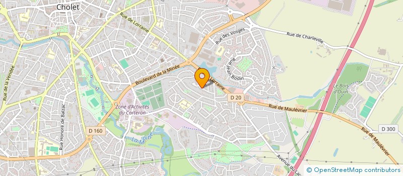 localisation de l'entreprise MONSIEUR JORDAN MORINIERE à CHOLET