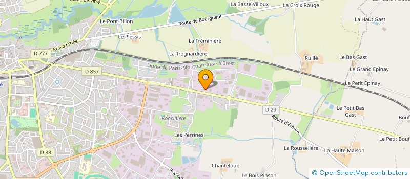 localisation de l'entreprise MONSIEUR JORDAN MORISSON  VITRE