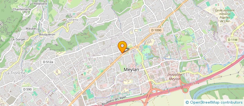 localisation de l'entreprise MONSIEUR JORDAN MOSIO  MEYLAN