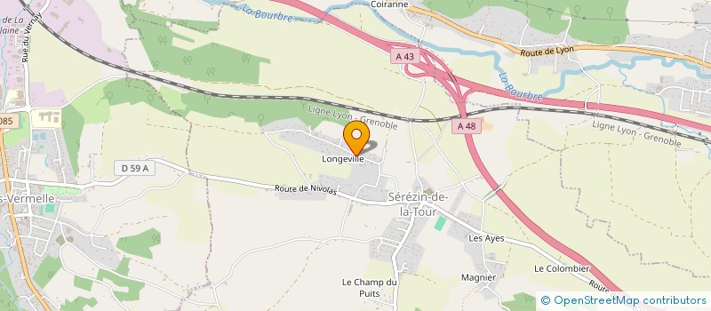 localisation de l'entreprise MONSIEUR JORDAN MUET  SEREZIN-DE-LA-TOUR