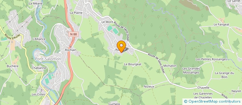 localisation de l'entreprise MONSIEUR JORDAN NARDUZZO  SAINT-FERREOL-D'AUROURE