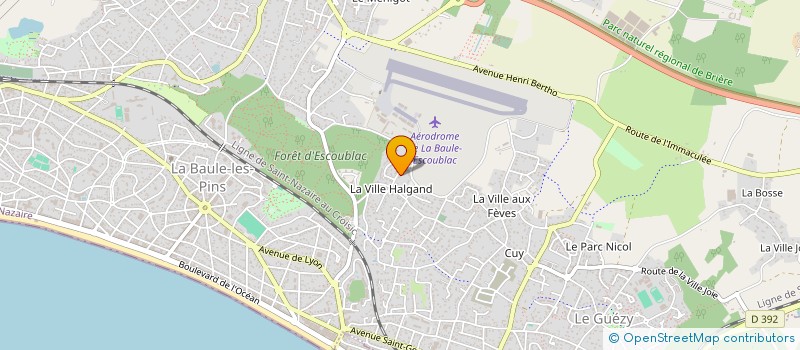 localisation de l'entreprise MONSIEUR JORDAN NOBLET  LA BAULE-ESCOUBLAC