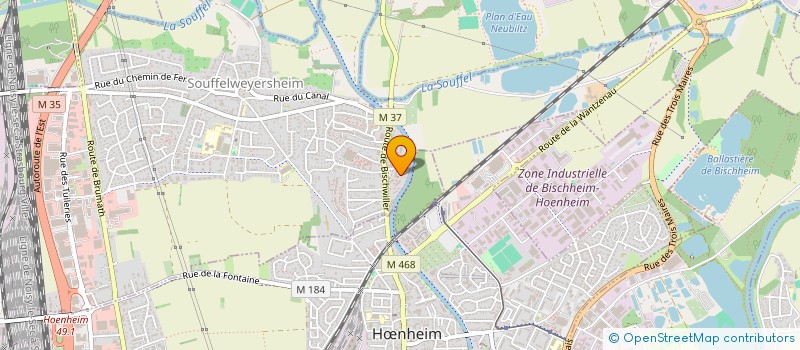 localisation de l'entreprise MONSIEUR JORDAN OMAM  SOUFFELWEYERSHEIM