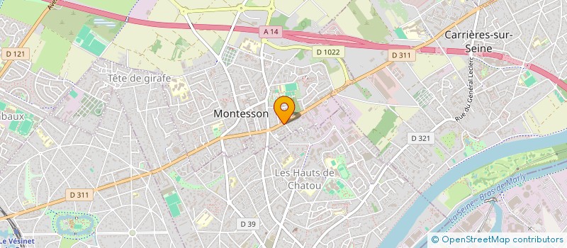 localisation de l'entreprise MONSIEUR JORDAN PARIS  MONTESSON