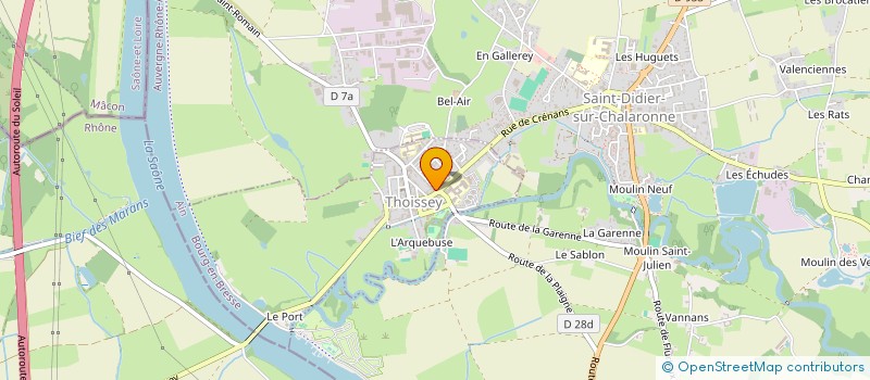 localisation de l'entreprise MONSIEUR JORDAN PARNET  THOISSEY