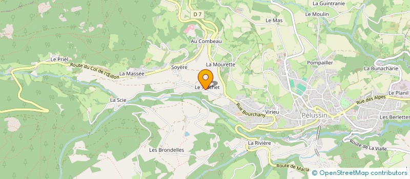 localisation de l'entreprise MONSIEUR JORDAN PATURAL  PELUSSIN