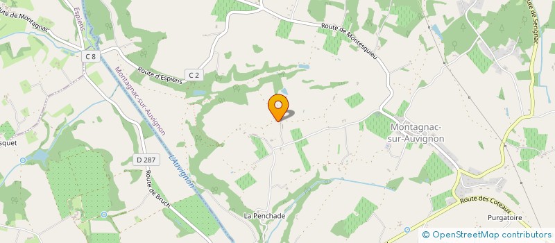 localisation de l'entreprise MONSIEUR JORDAN PEBERAY à MONTAGNAC-SUR-AUVIGNON