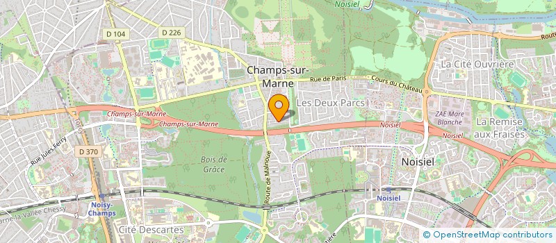 localisation de l'entreprise MONSIEUR JORDAN PEDRO  CHAMPS-SUR-MARNE