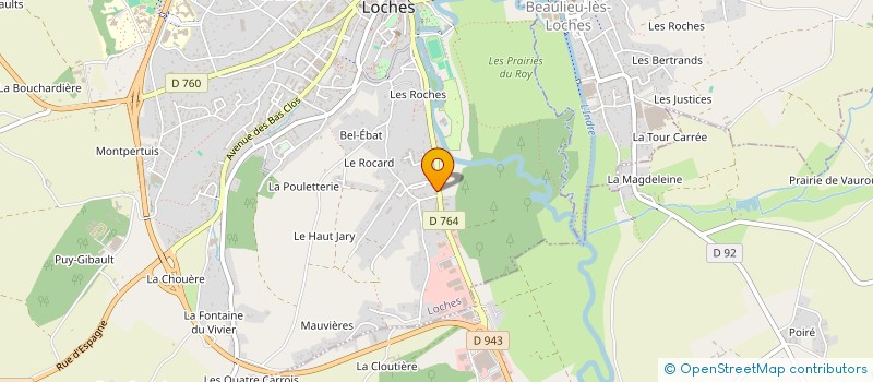 localisation de l'entreprise MONSIEUR JORDAN PELLETIER  LOCHES