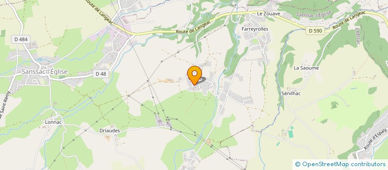 localisation de l'entreprise MONSIEUR JORDAN PILPAY  SANSSAC-L'EGLISE