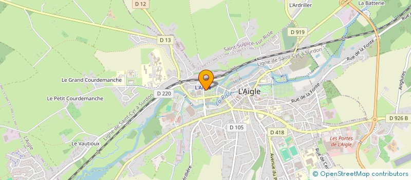 localisation de l'entreprise MONSIEUR JORDAN PITEL à L'AIGLE