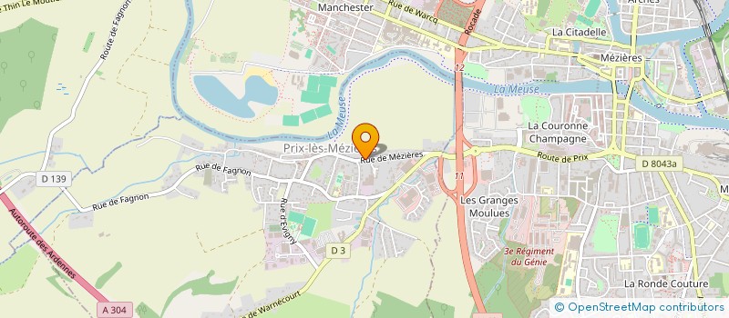 localisation de l'entreprise MONSIEUR JORDAN PITON à PRIX-LES-MEZIERES