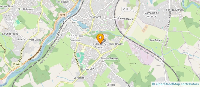 localisation de l'entreprise MONSIEUR JORDAN PLUYAUD à CONDAT-SUR-VIENNE