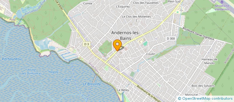 localisation de l'entreprise MONSIEUR JORDAN POIRIER  ANDERNOS-LES-BAINS