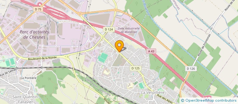 localisation de l'entreprise MONSIEUR JORDAN POMPORTE  LA VERPILLIERE