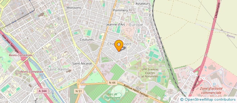 localisation de l'entreprise MONSIEUR JORDAN POSTE  REIMS