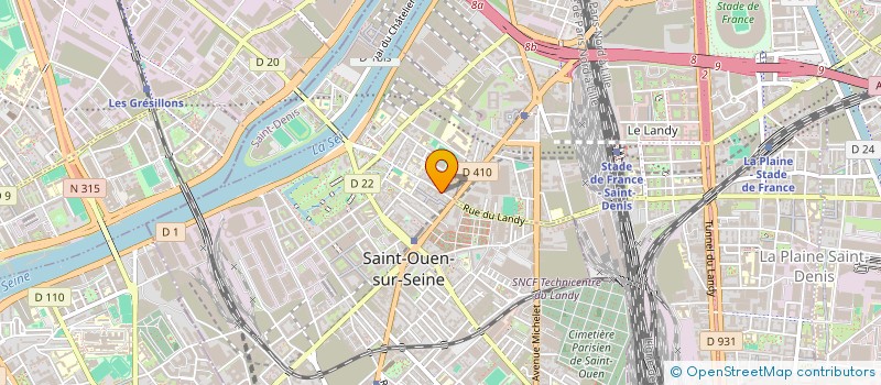 localisation de l'entreprise MONSIEUR JORDAN RAULT à SAINT-OUEN-SUR-SEINE