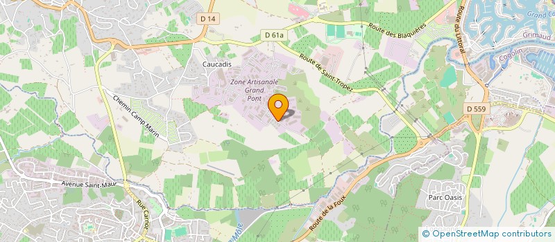 localisation de l'entreprise MONSIEUR JORDAN RICCARDI  GRIMAUD