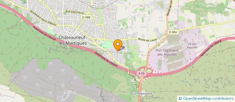 localisation de l'entreprise MONSIEUR JORDAN RIDOUX  CHATEAUNEUF-LES-MARTIGUES