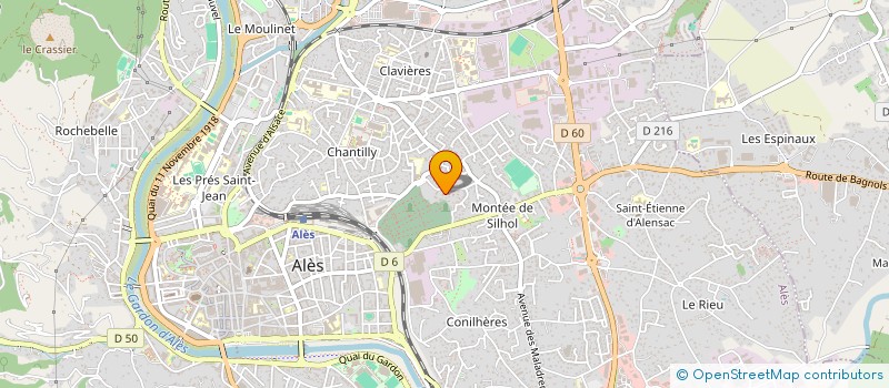 localisation de l'entreprise MONSIEUR JORDAN ROBINOT  ALES