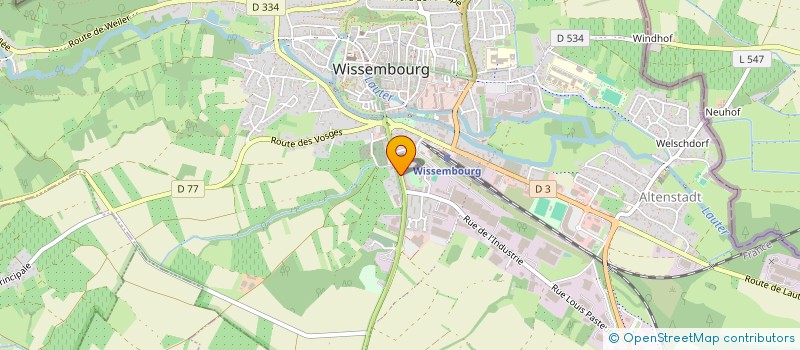 localisation de l'entreprise MONSIEUR JORDAN ROESSEL  WISSEMBOURG