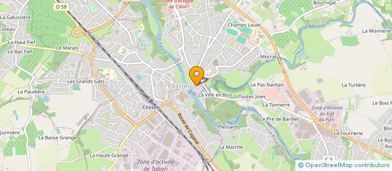 localisation de l'entreprise MONSIEUR JORDAN ROUSSEAU  CLISSON