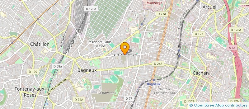 localisation de l'entreprise MONSIEUR JORDAN ROUSSEL à BAGNEUX