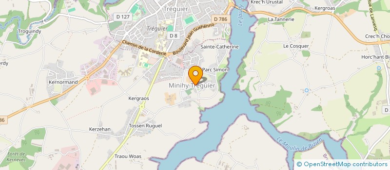 localisation de l'entreprise MONSIEUR JORDAN SABATIER  MINIHY-TREGUIER