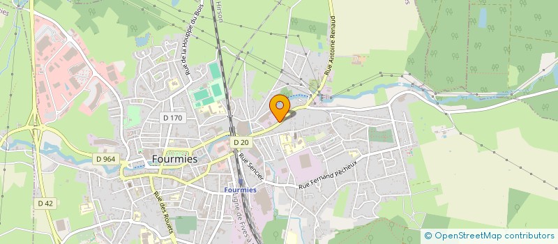 localisation de l'entreprise MONSIEUR JORDAN SAINTHUILE  FOURMIES