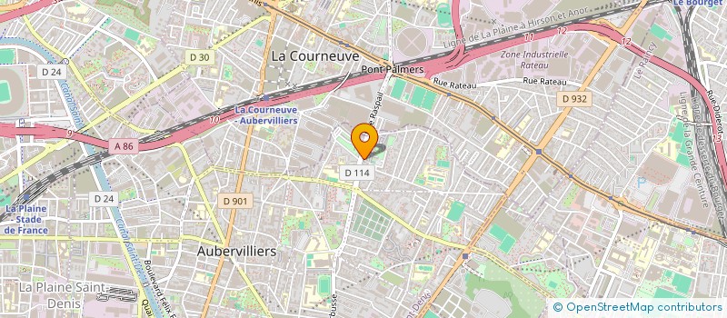 localisation de l'entreprise MONSIEUR JORDAN SAJOUS  AUBERVILLIERS