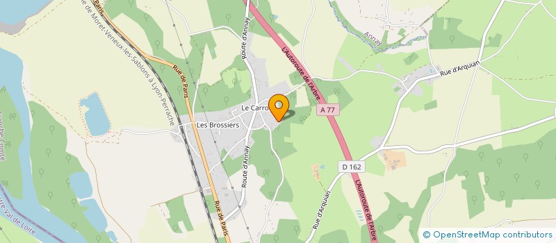 localisation de l'entreprise MONSIEUR JORDAN SALIN  LA CELLE-SUR-LOIRE