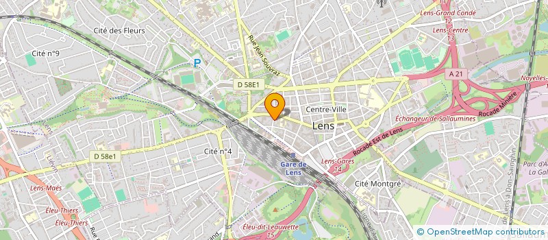 localisation de l'entreprise MONSIEUR JORDAN SALOME  LENS