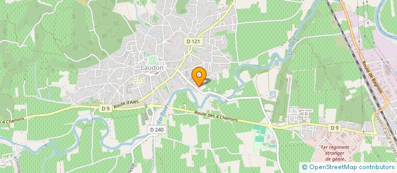 localisation de l'entreprise MONSIEUR JORDAN SANCHEZ  LAUDUN-L'ARDOISE