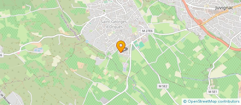 localisation de l'entreprise MONSIEUR JORDAN SERIN  JUVIGNAC