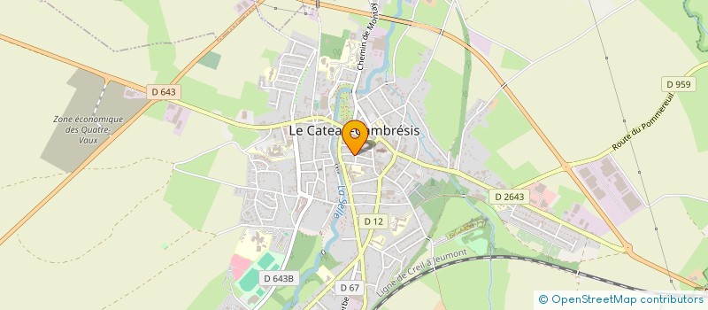 localisation de l'entreprise MONSIEUR JORDAN SKROUT à LE CATEAU-CAMBRESIS