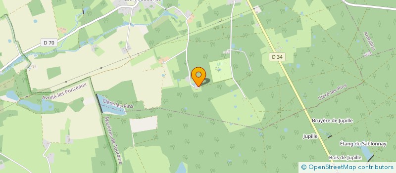 localisation de l'entreprise MONSIEUR JORDAN SOLNAIS  CLERE-LES-PINS