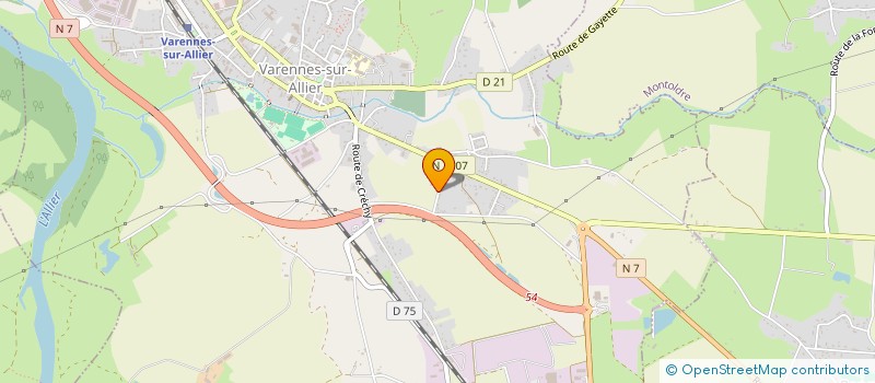 localisation de l'entreprise MONSIEUR JORDAN SPRINGARD à VARENNES SUR ALLIER