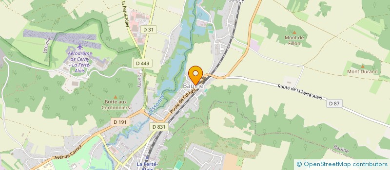 localisation de l'entreprise MONSIEUR JORDAN STEPHAN  BAULNE