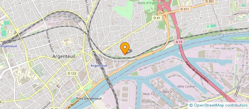 localisation de l'entreprise MONSIEUR JORDAN TAKAM KUETE  ARGENTEUIL