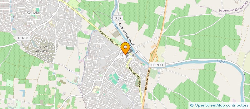 localisation de l'entreprise MONSIEUR JORDAN TANNIER  SERIGNAN