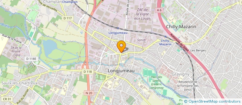 localisation de l'entreprise MONSIEUR JORDAN THOMMAS à LONGJUMEAU