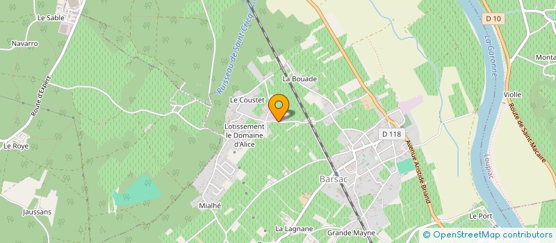 localisation de l'entreprise MONSIEUR JORDAN TURLEQUE  BARSAC