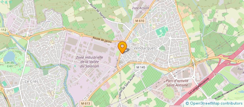 localisation de l'entreprise MONSIEUR JORDAN VAISSET à VENDARGUES