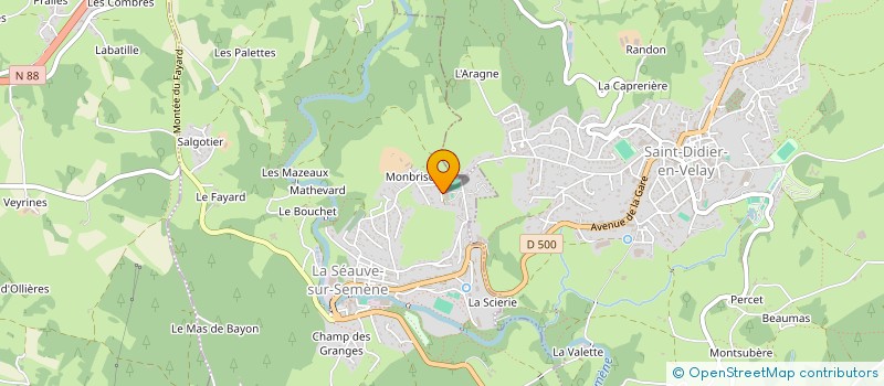 localisation de l'entreprise MONSIEUR JORDAN VIAL  LA SEAUVE-SUR-SEMENE