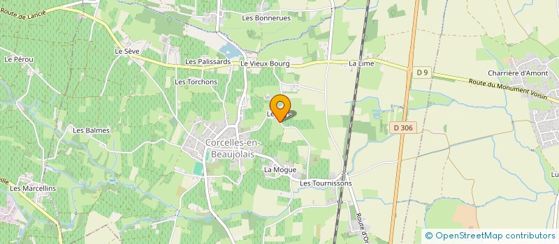 localisation de l'entreprise MONSIEUR JORDAN VIGNON  CORCELLES-EN-BEAUJOLAIS