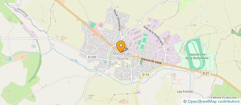 localisation de l'entreprise MONSIEUR JORDAN VINCENT  MESLAY-DU-MAINE