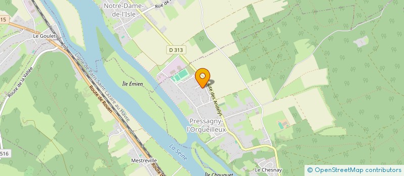 localisation de l'entreprise MONSIEUR JORDAN ZILOFO  PRESSAGNY-L'ORGUEILLEUX