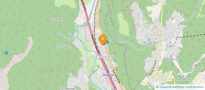 localisation de l'entreprise MONSIEUR JORDANE BIBOLLET  MAGLAND