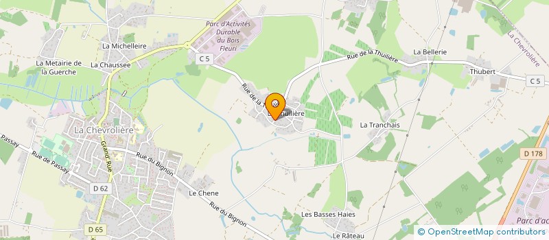 localisation de l'entreprise MONSIEUR JORDANE CADOREL  LA CHEVROLIERE