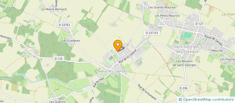 localisation de l'entreprise MONSIEUR JORDANE DAUNAS  NIEUL-LES-SAINTES